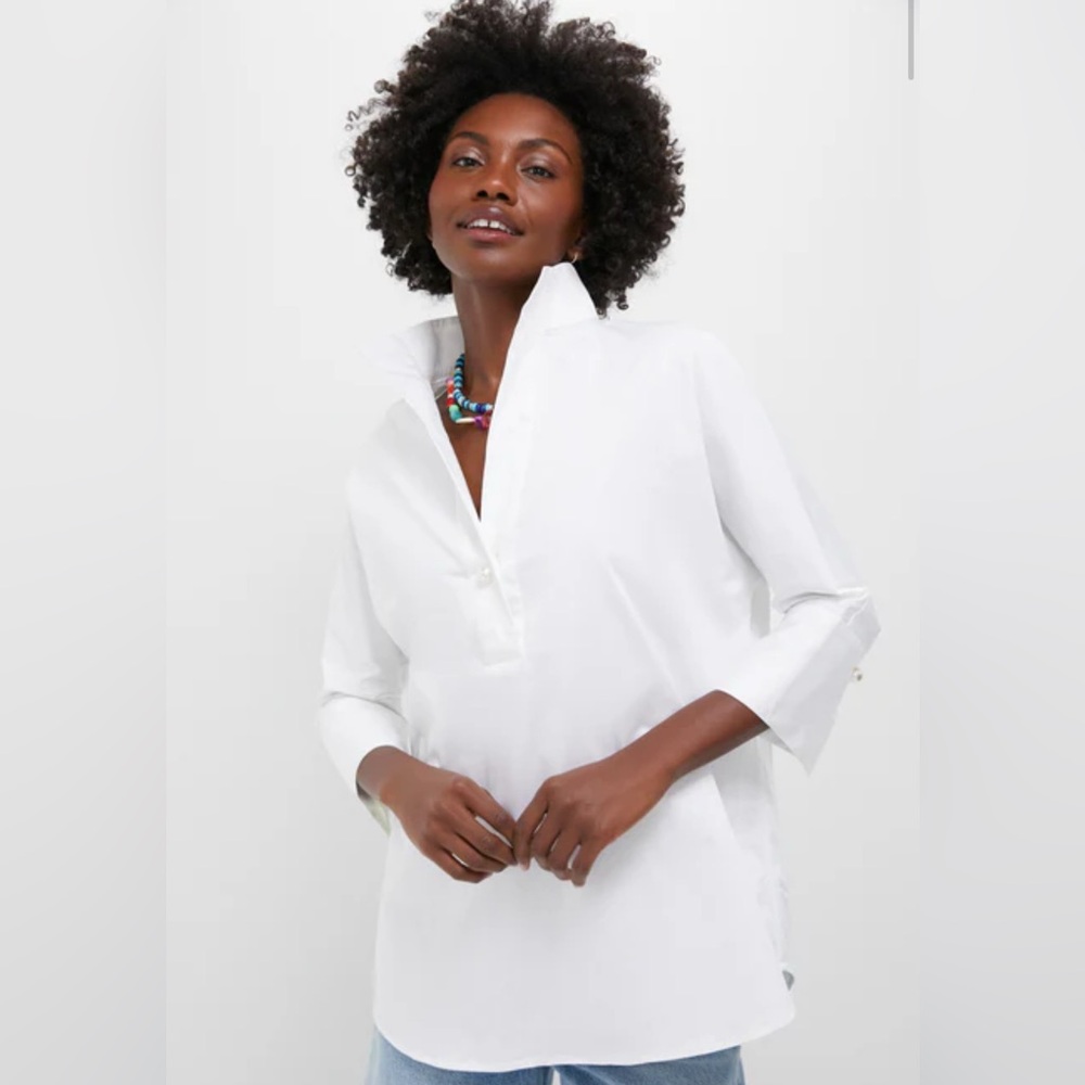 Tuckernuck Blanc White Willow Blouse NWT XXL 2XL